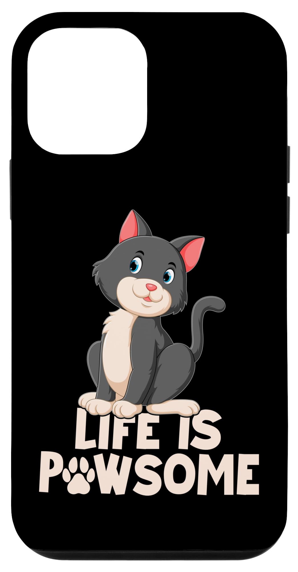 Amazon.com: iPhone 12 mini Life Is Pawsome Cat Lover Cats Quote Funny Cat  Owner Case : Cell Phones & Accessories