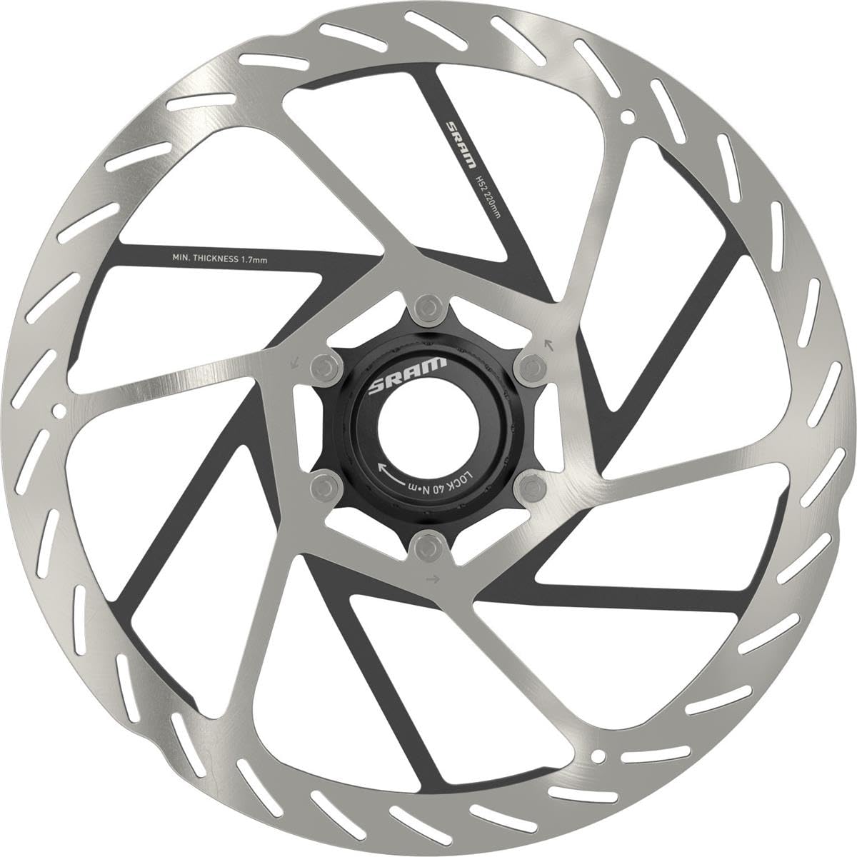 Sram DB HS2 Disco freno Argento Ø200 mm