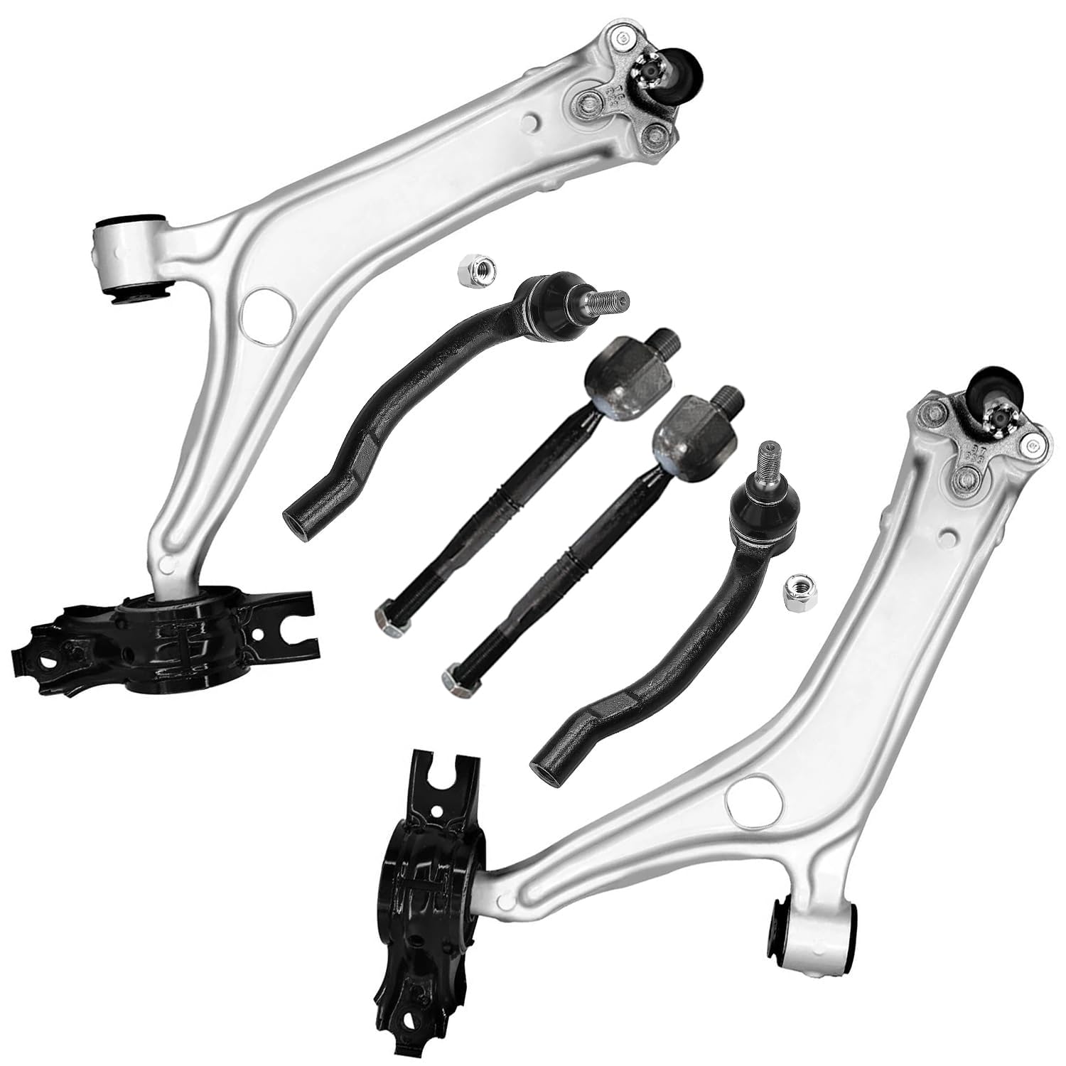 Detroit Axle - 6pc Front End Suspension Kit for 2018 2019 2020 2021 2022