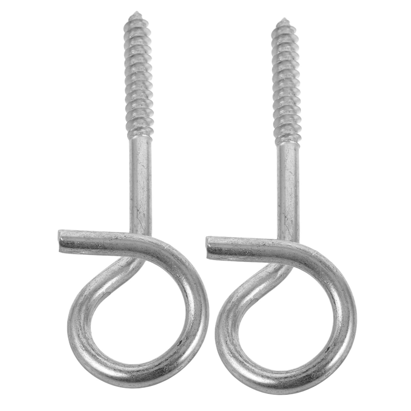 POPETPOP Ergonomic Swing Chair Hooks Pack Stainless Steel Ceiling Hooks High Weight Capacity Swingset Accessories for Outdoor Hanging