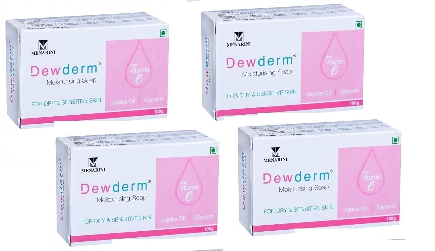 DEWDERM Moisturizing Soap - 100 gm, Pack Of 4-image-22