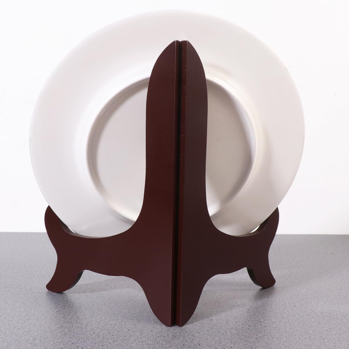 EXCEART Soporte Decorativo para Platos de Sobremesa de Madera, 16 Pulgadas
