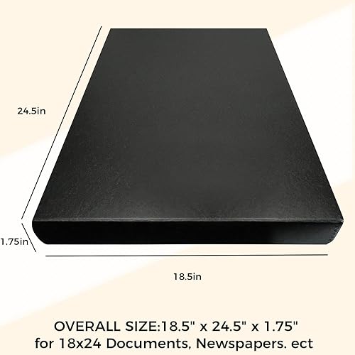 Miniatura 10 de Golden State Art, Archival - Caja de almacenamiento de 16 x 20 pulgadas, diseño de concha con borde de metal, protege y almacena fotos, documentos,