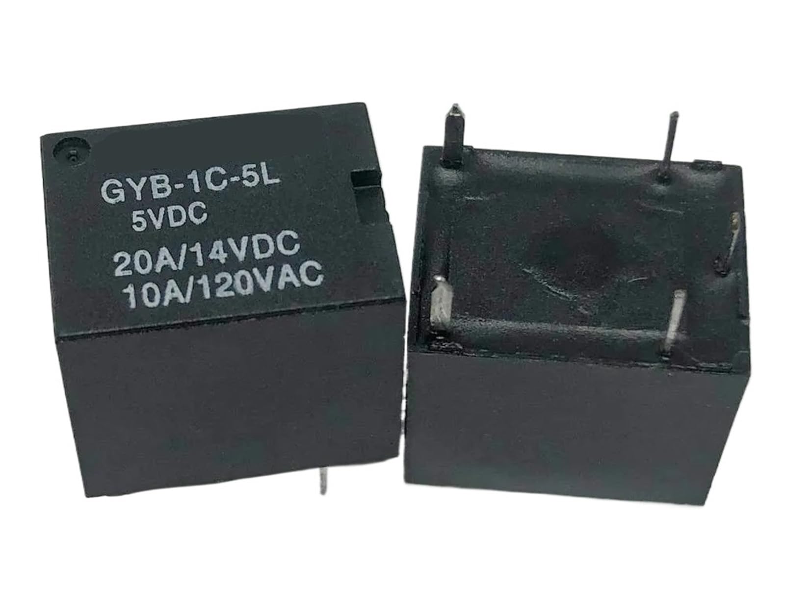 NWPNLXEA 1Pcs GYB-1C-5L ; GYB-1C-12L ; GYB-1C-12D (T78-1C-5V/12V-20A) Relay 5 pins(GYB-1C-5L 5V)