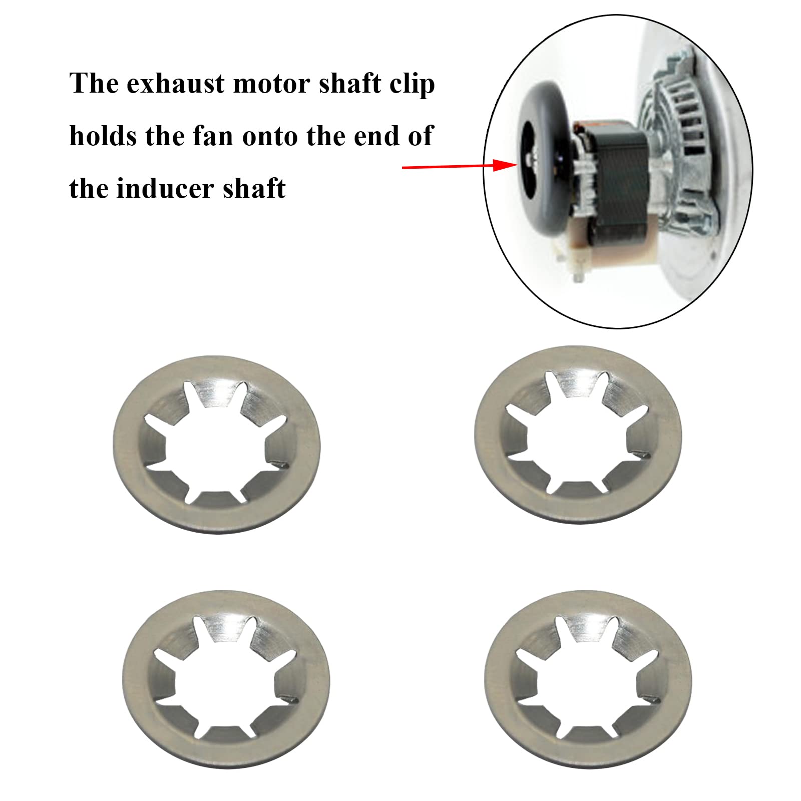 Carrier OEM Draft Inducer Fan Motor Shaft Clip - Replacement Part LA21RB550
