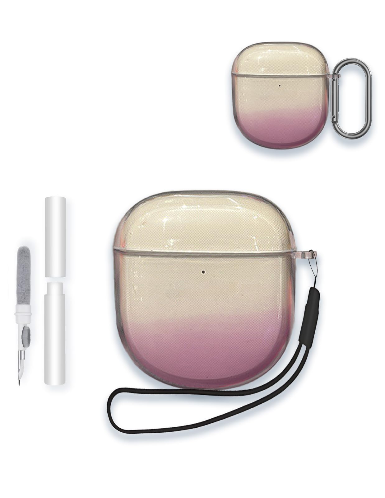 Case for Bose Ultra Open Bluetooth Earbuds,WUNIAK Gradient Color Design TPU Protective Cover with Keychain and Cleaner Kit for Bose Ultra Open Earbuds