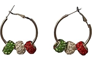 Stunning Mexican Flag Hoop Earrings for Women: A Patriotic Expression