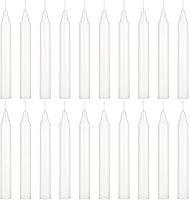 Vista 41 de Mega Candles 20 piezas Velas Cónicas Mini Exquisitas de Conjuro Sin Aroma Morado Oscuro, 4 Pulgadas de Alto x 1/2 Pulgada de Diámetro, Campanillas