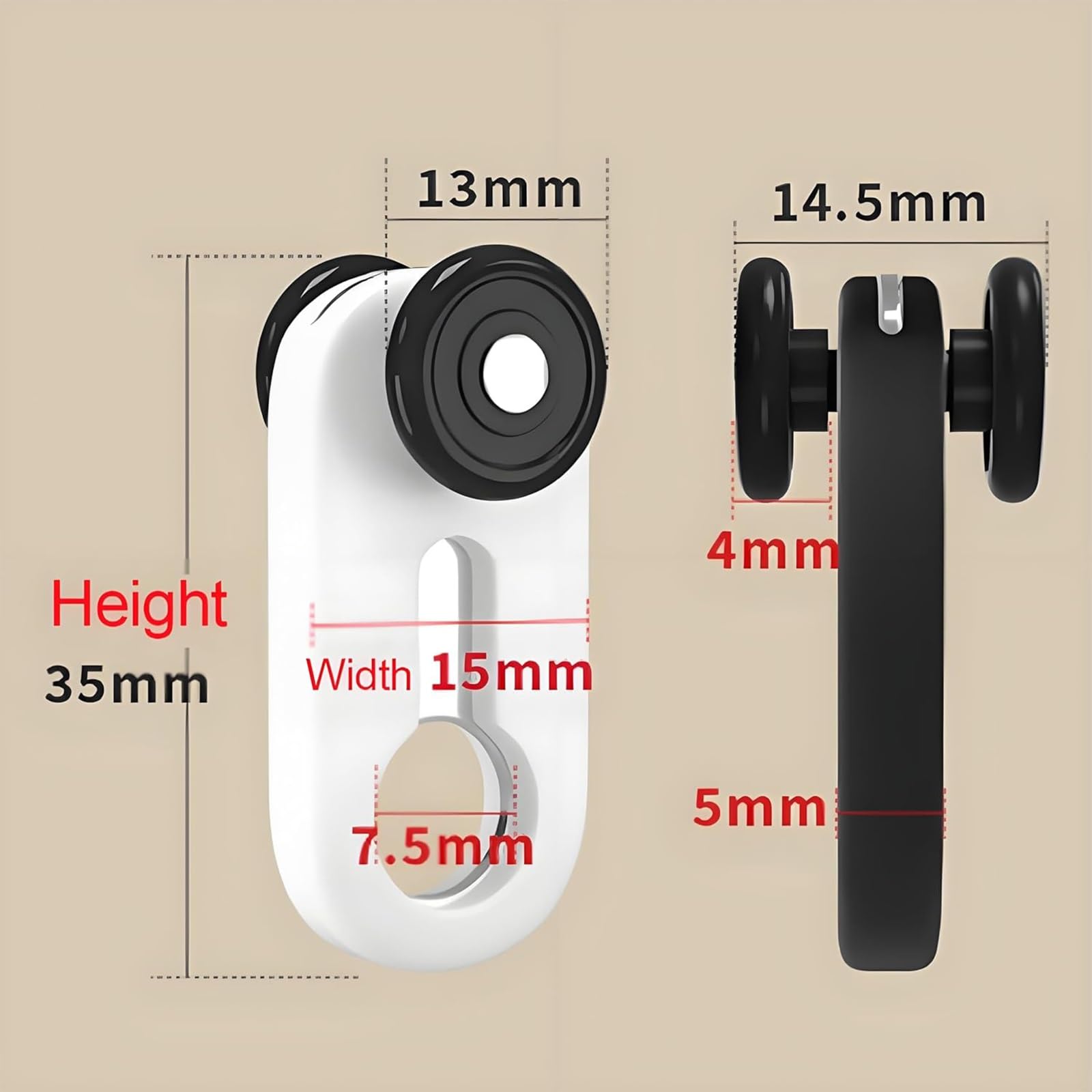 Rodillos de aleación de aluminio – 65 piezas de polea silenciosa para montaje en techo/pared, lisos, perfectos para decoración del hogar