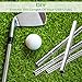 BOHUIZ 8 Pcs Golf Club Shaft Extensions, Aluminum Alloy Golf Club Extensions Putter Length Adjustment Tool for Irons and Woods Golf Steel Clubs Replacement Parts