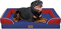 Vista 202 de Comfort Expression - Cama ortopédica para perros extragrandes, 42 x 30 pulgadas, cama impermeable y de apoyo de espuma con cojines removibles, sofá