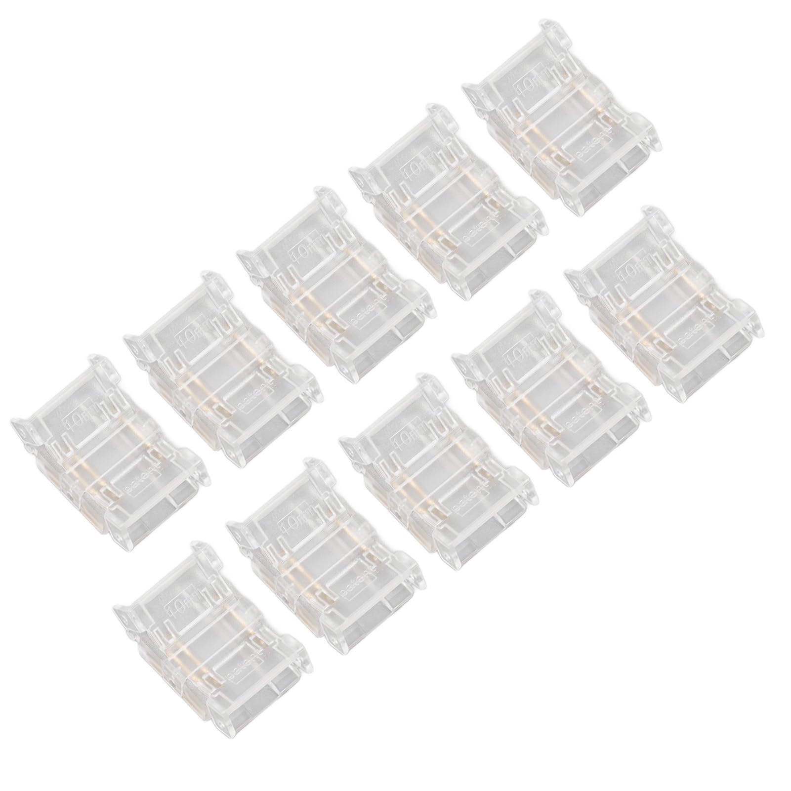 Złącze do Taśmy LED 10mm, Złącza do Taśmy LED COB Taśma do Taśmy Szybkie Połączenie Bez Przerw Złącza LED Bez Lutowania 10 szt. 3Pin 10mm do Złączy