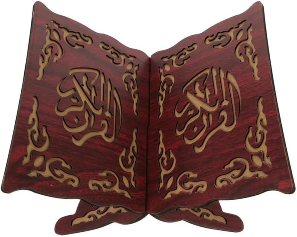 Wooden Book Holder Stand Bookshelf Prayer Ornament