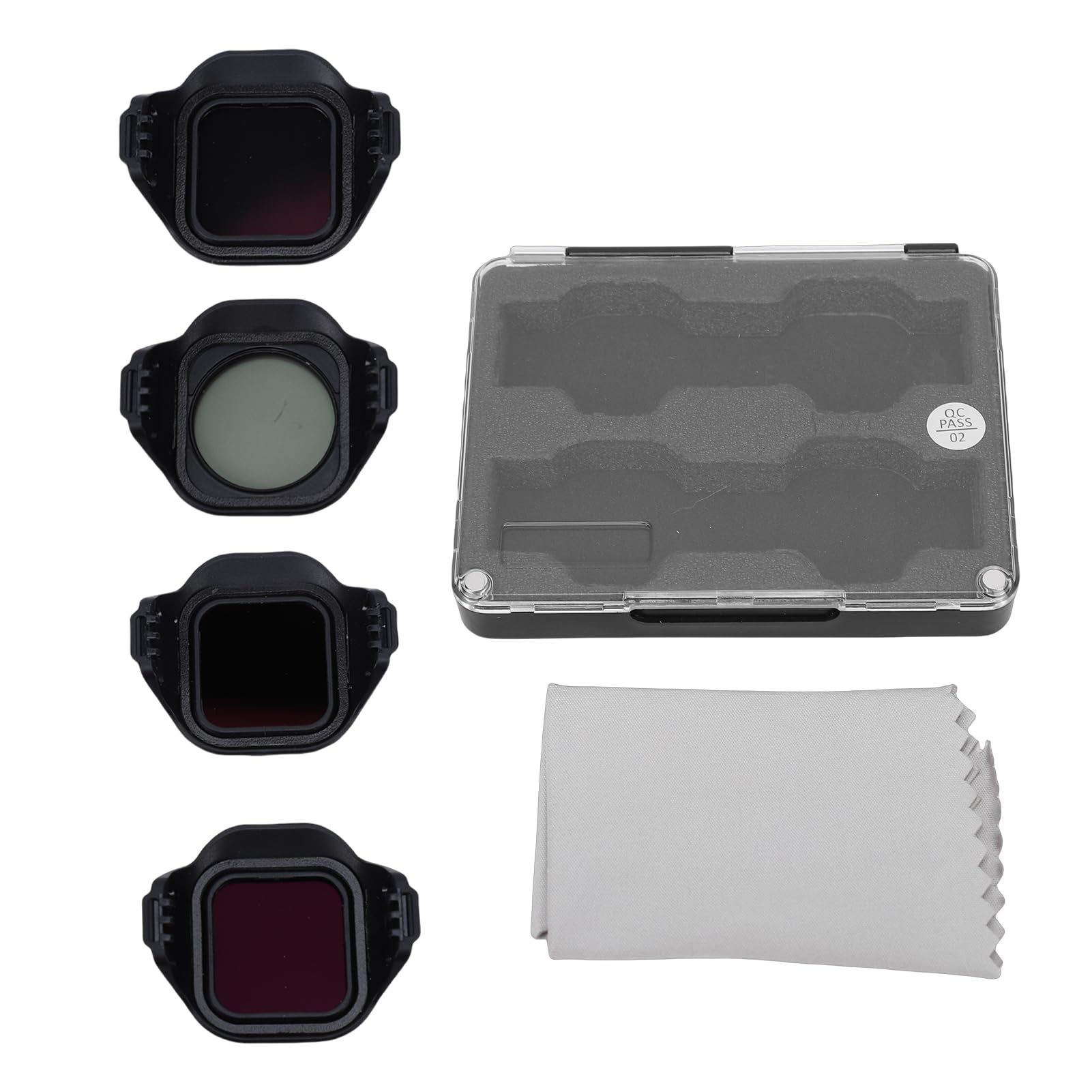 Jectse Juego de Filtros para Lentes de Drones, Filtros ND CPL con 3 ND ND8 ND16 ND32 y 1 Filtro CPL para Cámara de Drones MINI5 Pro