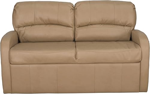 Miniatura 5 de RecPro Charles - Sofá cama de 65 pulgadas con cuchillos Jack con brazos, muebles de autocaravana, abrazador de pared cero (café)