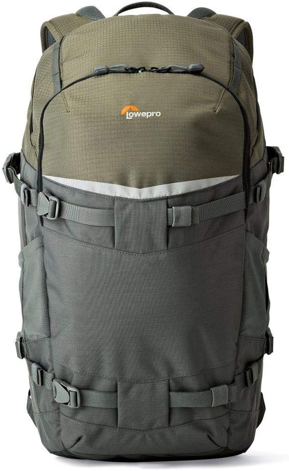Lowepro LP37016-PWW Flipside Trek BP 450 AW Backpack for Camera, Grey/Dark Green