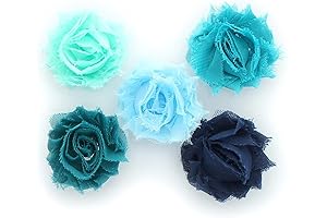 Teal Bows Baby Hair Clippies for Girls