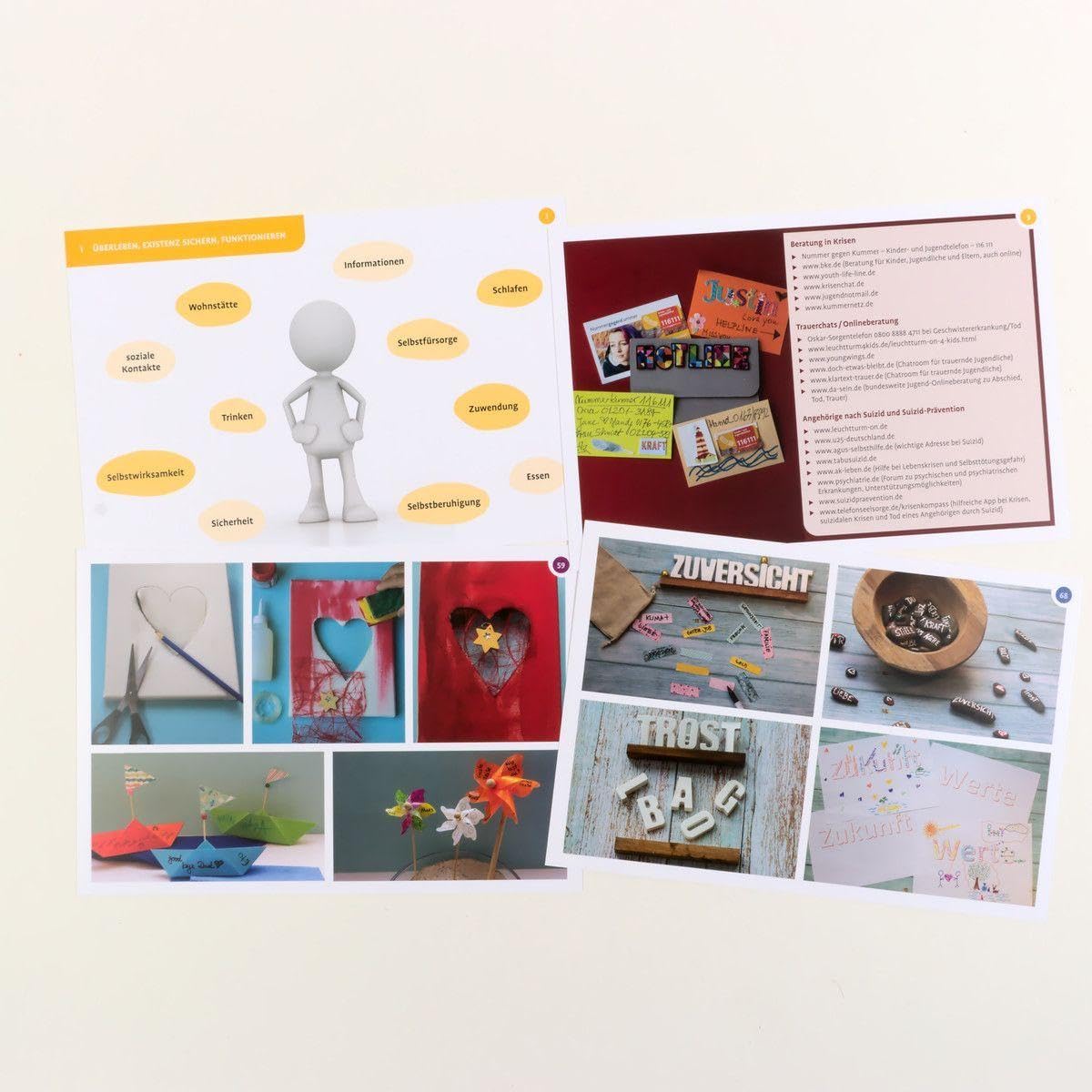 Kreative Trauerarbeit mit Kindern und Jugendlichen: 75 Therapiekarten. Mit 24-seitigem Booklet in hochwertiger Klappkassette, Kartenformat 16,5 x 24 cm (Beltz Therapiekarten)