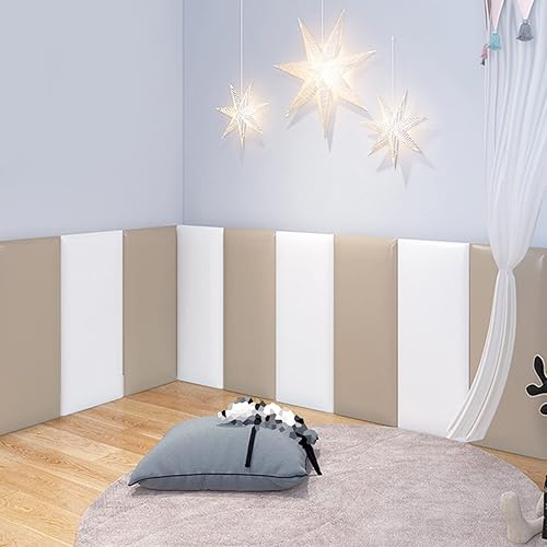 Miniatura 4 de WIGING Acolchado de pared 3D anticolisión para niños, cojín protector de pared de 19.7 x 7.9 x 1.2in, autoadhesivo de poliuretano impermeable, para