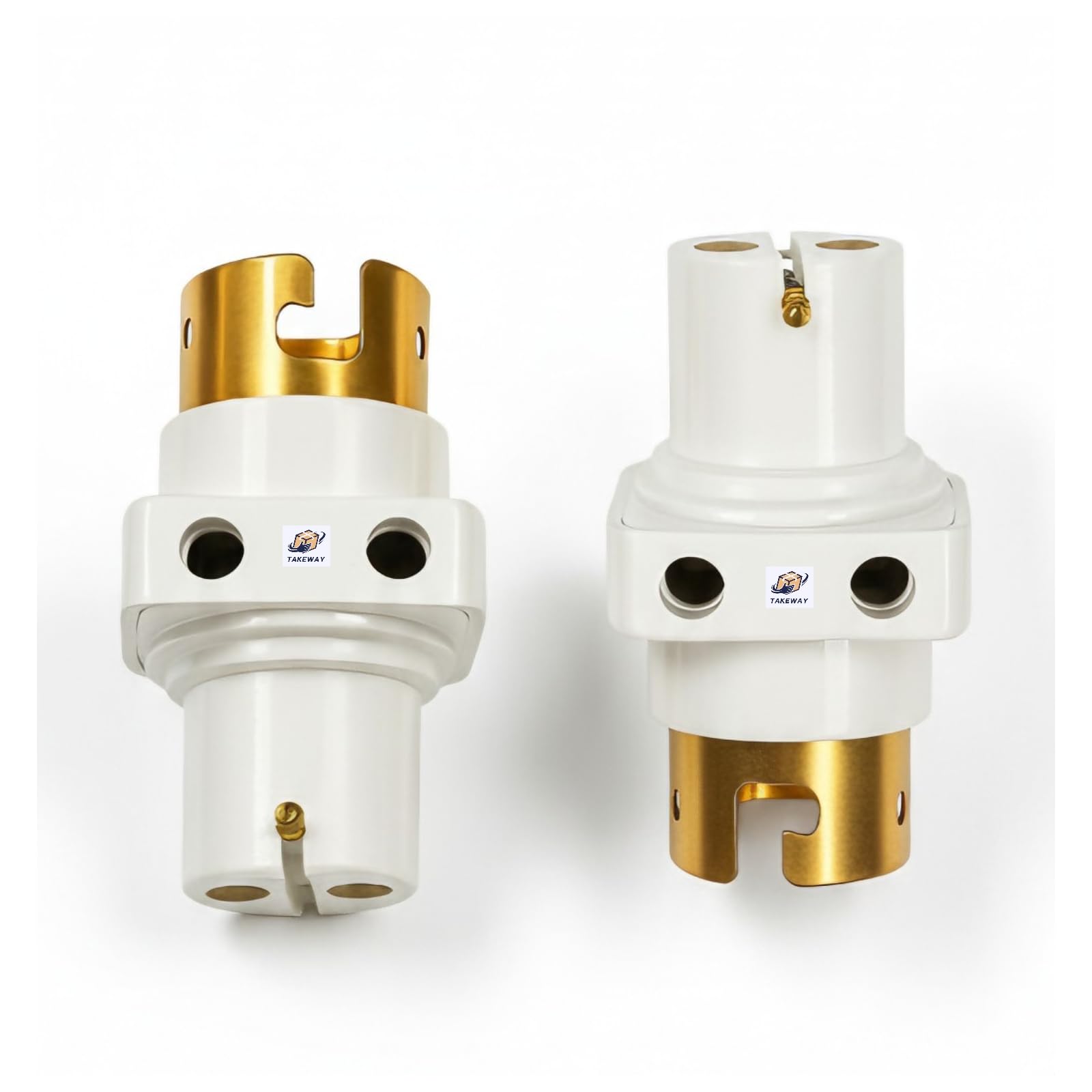 2 pin Parallel Adapter, Multi Pendant Adapter with Light Bulb and Plug Socket, 2 pin Holder Brass Connector, Lightweight & Easy to Carry (Pack of 3)-image-32