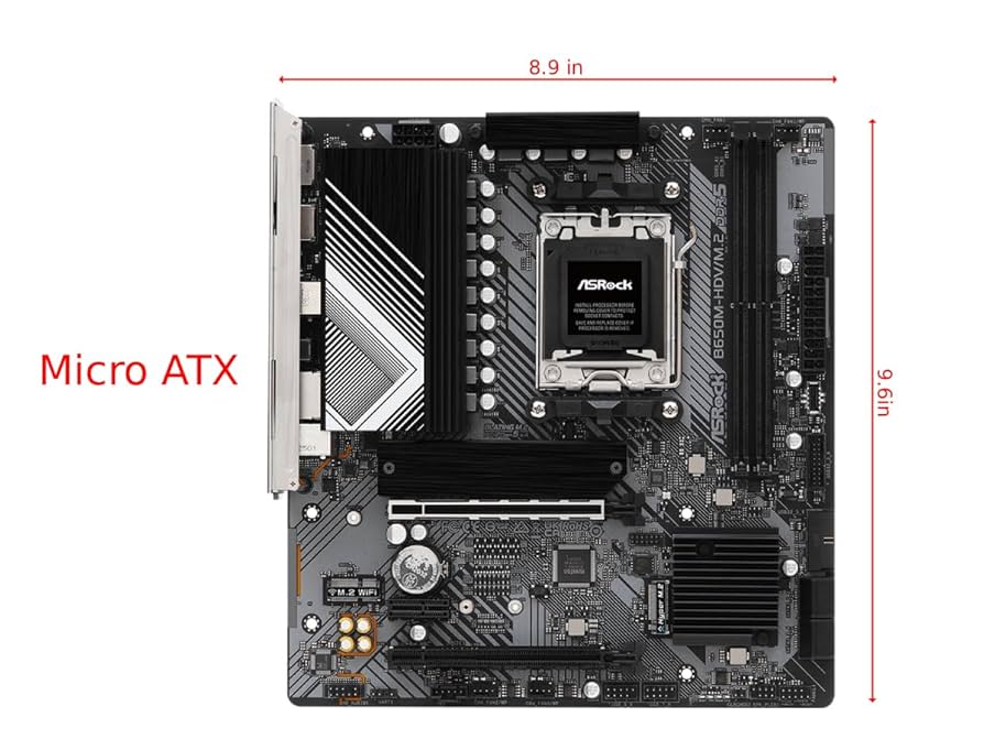 【ASRock】B650M-HDV/M.2 ASRock B650M-HDV/M.2 Supports AMD Socket AM5 Ryzen 7000