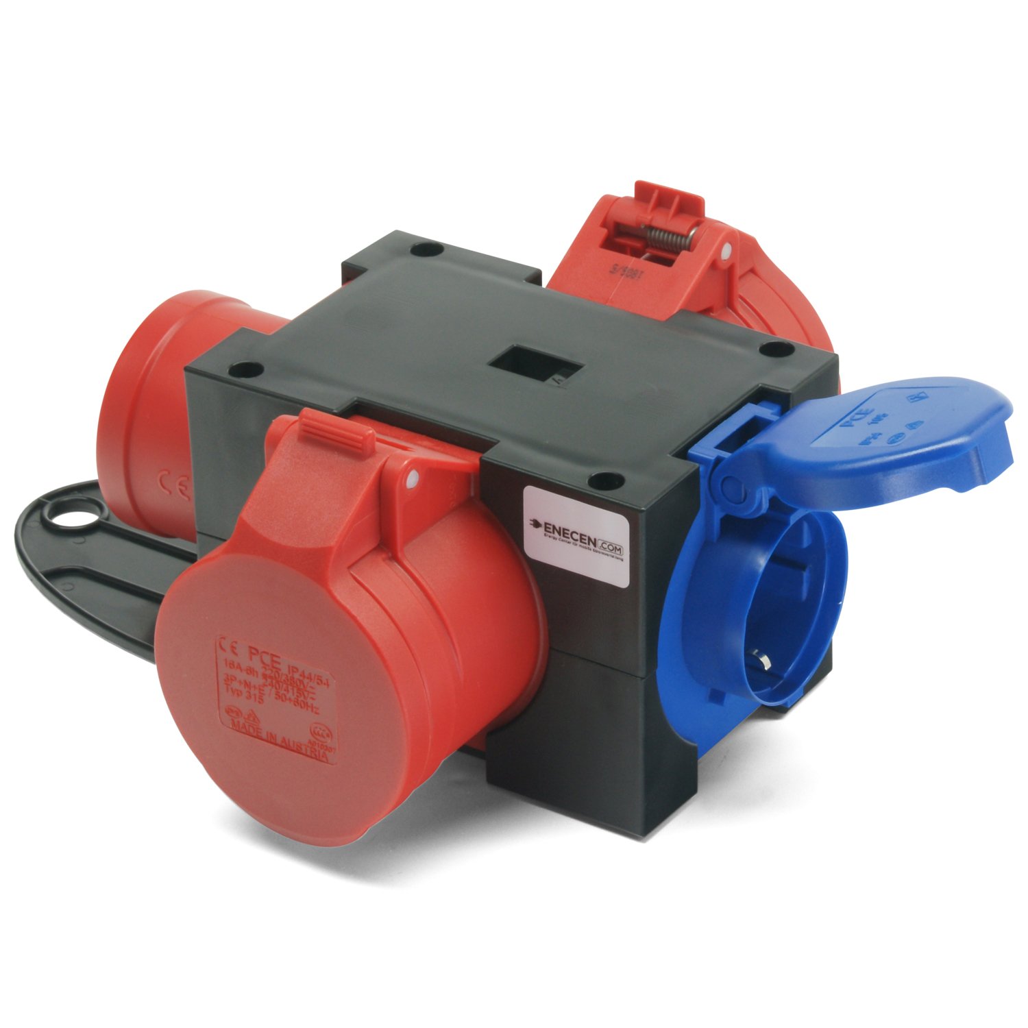 Kompaktverteiler ST.ANTON CEE-Gerätestecker 400V/16A mit 2x400V/16A + 1x230V/16A IP44