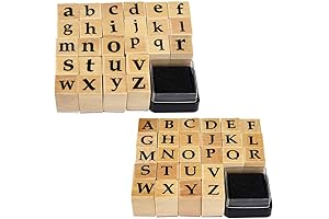 Miayon 52Pcs Alphabet Rubber Stamps For Beginners Card Making DIY Craft Scrapbooking