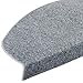 Produktbild casa pura® Textilfaser - Stufenmatten | Testnote GUT | für attraktive & sichere Treppenstufen | Set mit 15 Stück | robuste Allzweck-Matten für Stufen (grau)