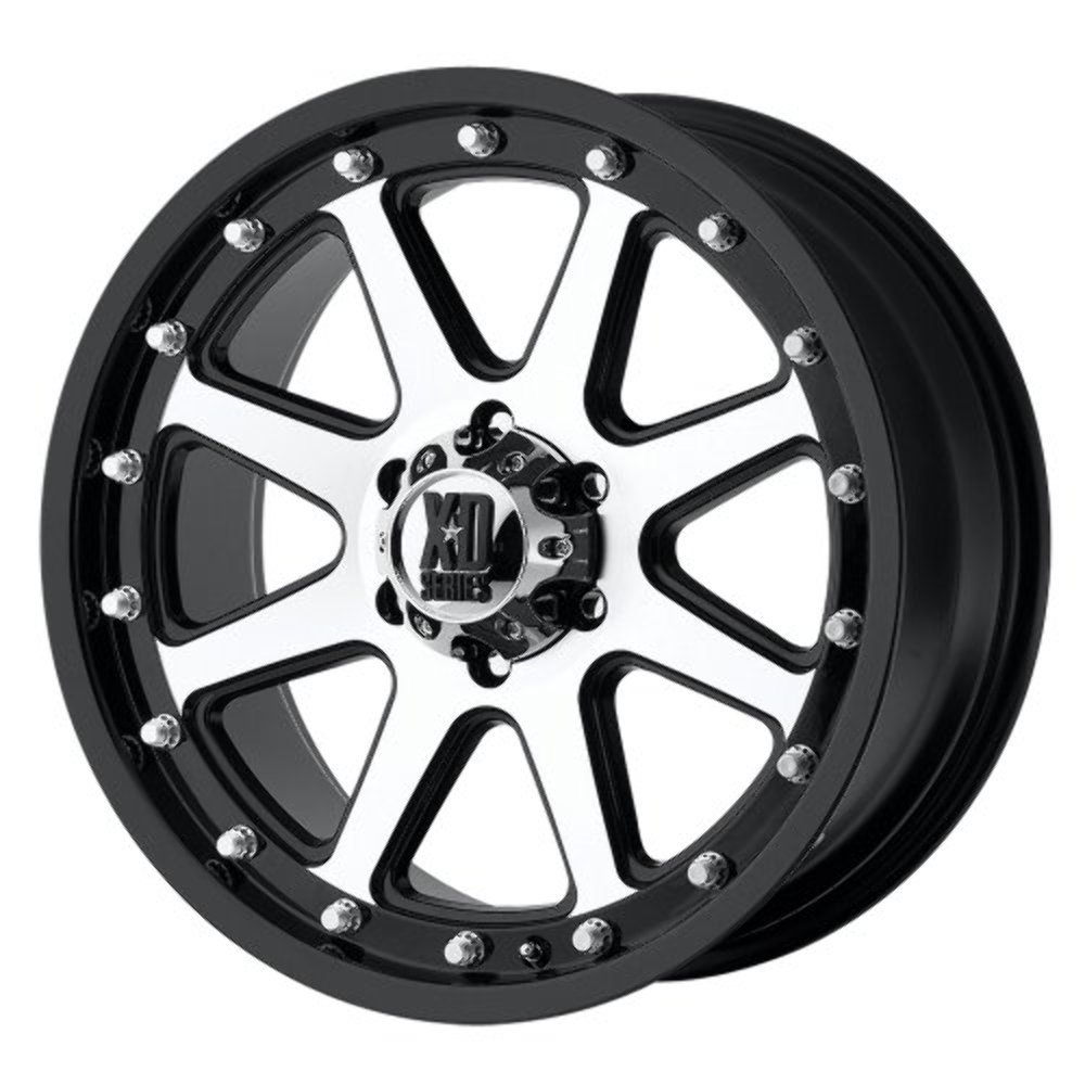 XD Series by KMC Wheels XD798 Addict Matte Black Wheel With Machined Accents (18x9"/5x139.7mm, -12mm offset)