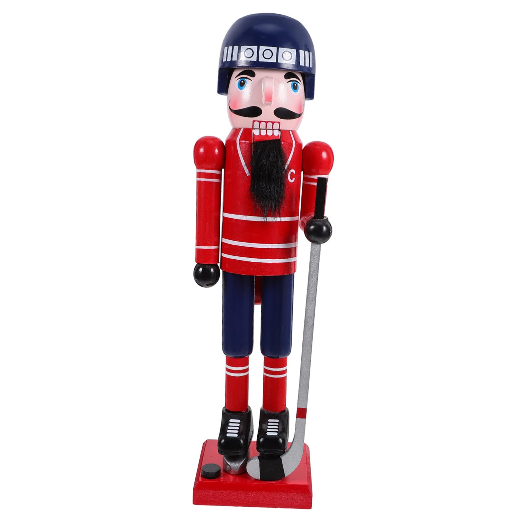 Figura Madera Decoración Mesa Navidad Temática Deporte para Adornos Festivos Hogar