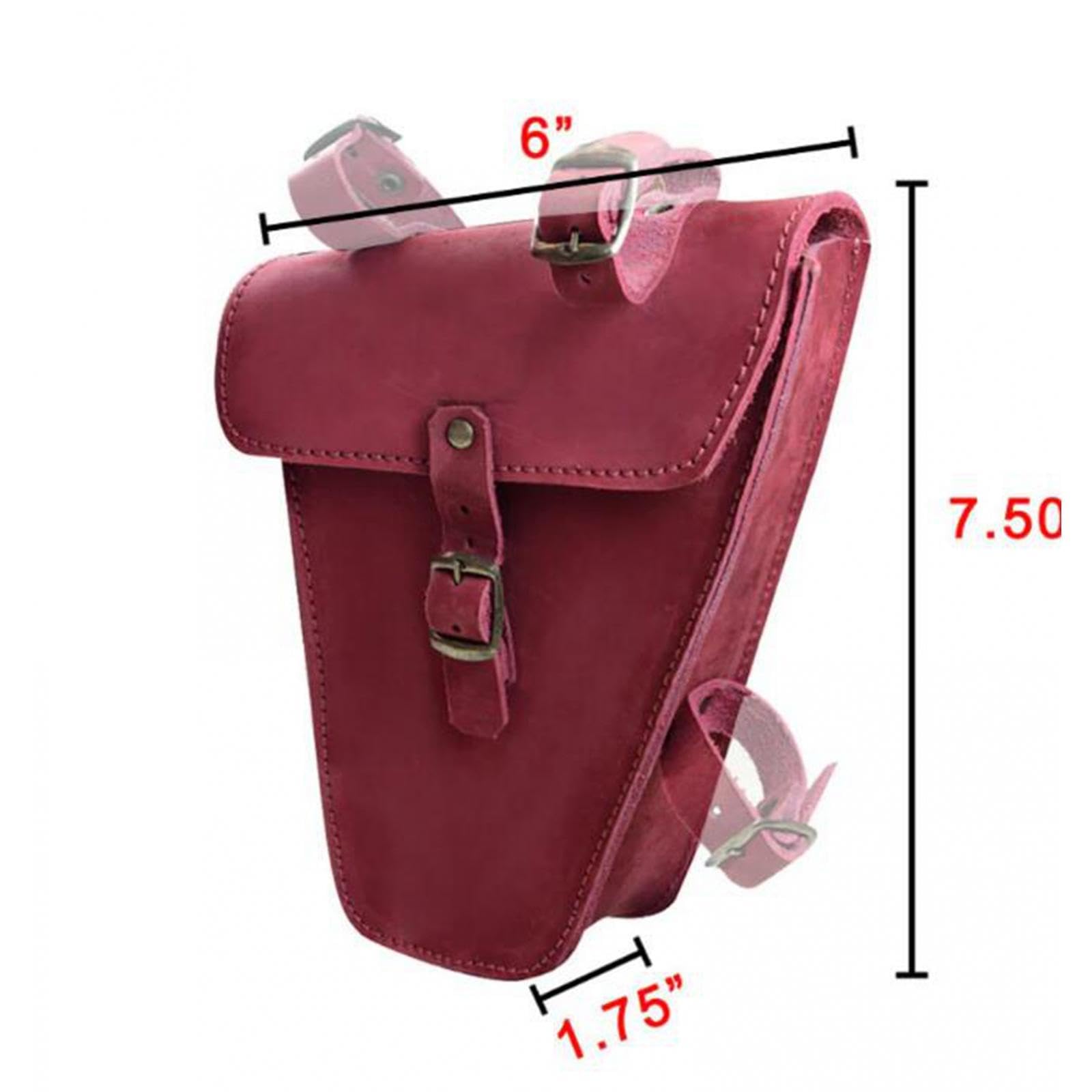 Rockible Borsa Triangolare Per Bici – Telaio In Pelle PU, 19x15x4 Cm, Per Mountain Bike E Ciclismo Stradale