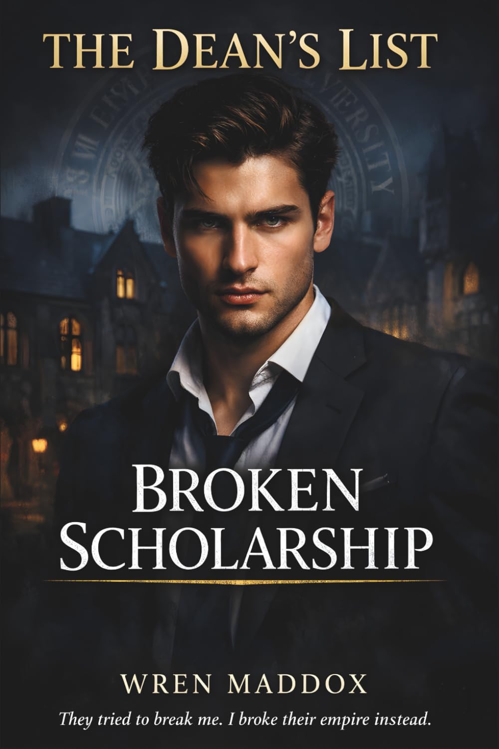 The Dean's List: Broken Scholarship: A Dark Reverse Harem Bully Romance (The Dean's List Book 1)