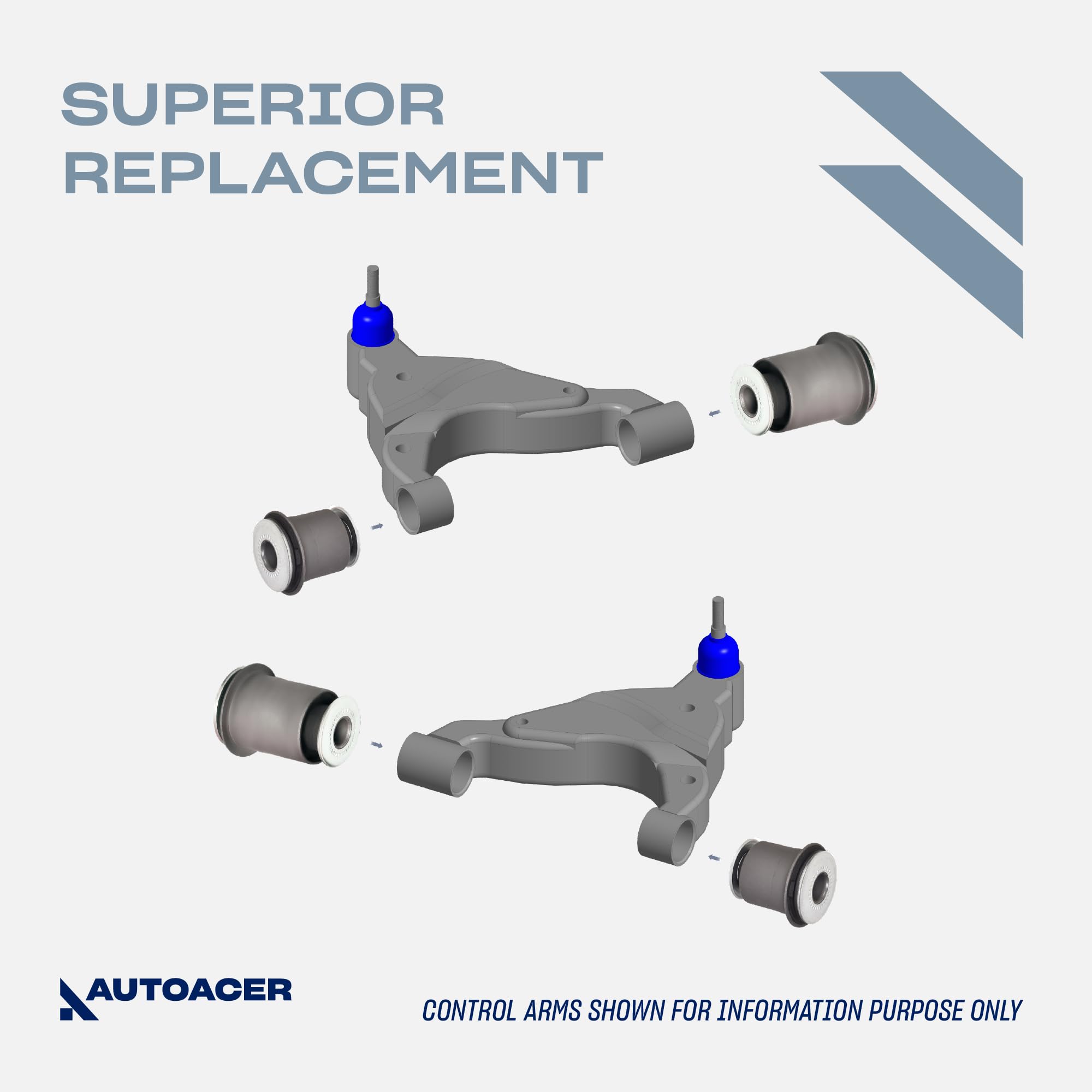 HAL　8点おまとめ AUTOACER - 8 piece Complete Front Upper & Lower Control Arm