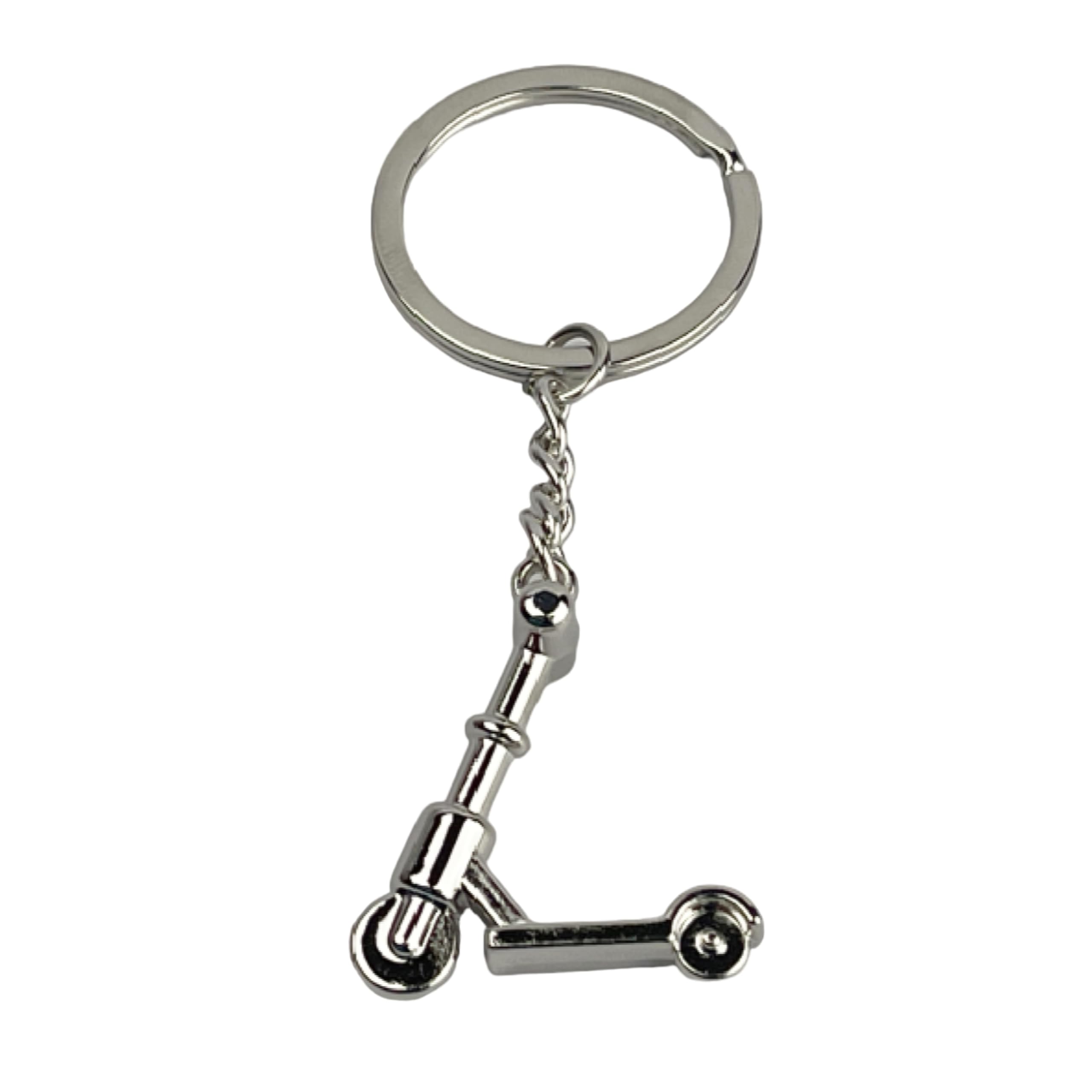 Porte-clés Mini Trottinette En Métal Doré – Design Créatif, Finitions Soignées