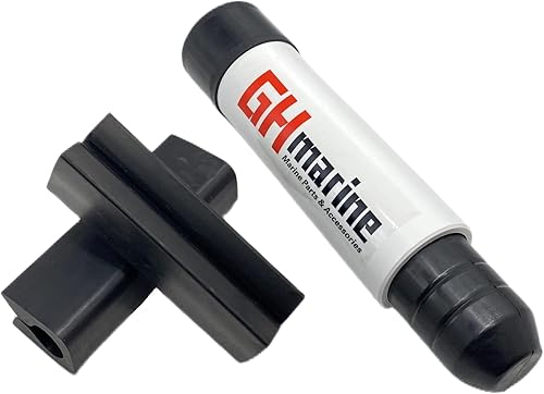 Miniatura 5 de 1H03 - Soporte de goma de popa y bloqueo de motor para fueraborda de barco y unidades de popa con 3 muestras, barra de protección de plástico