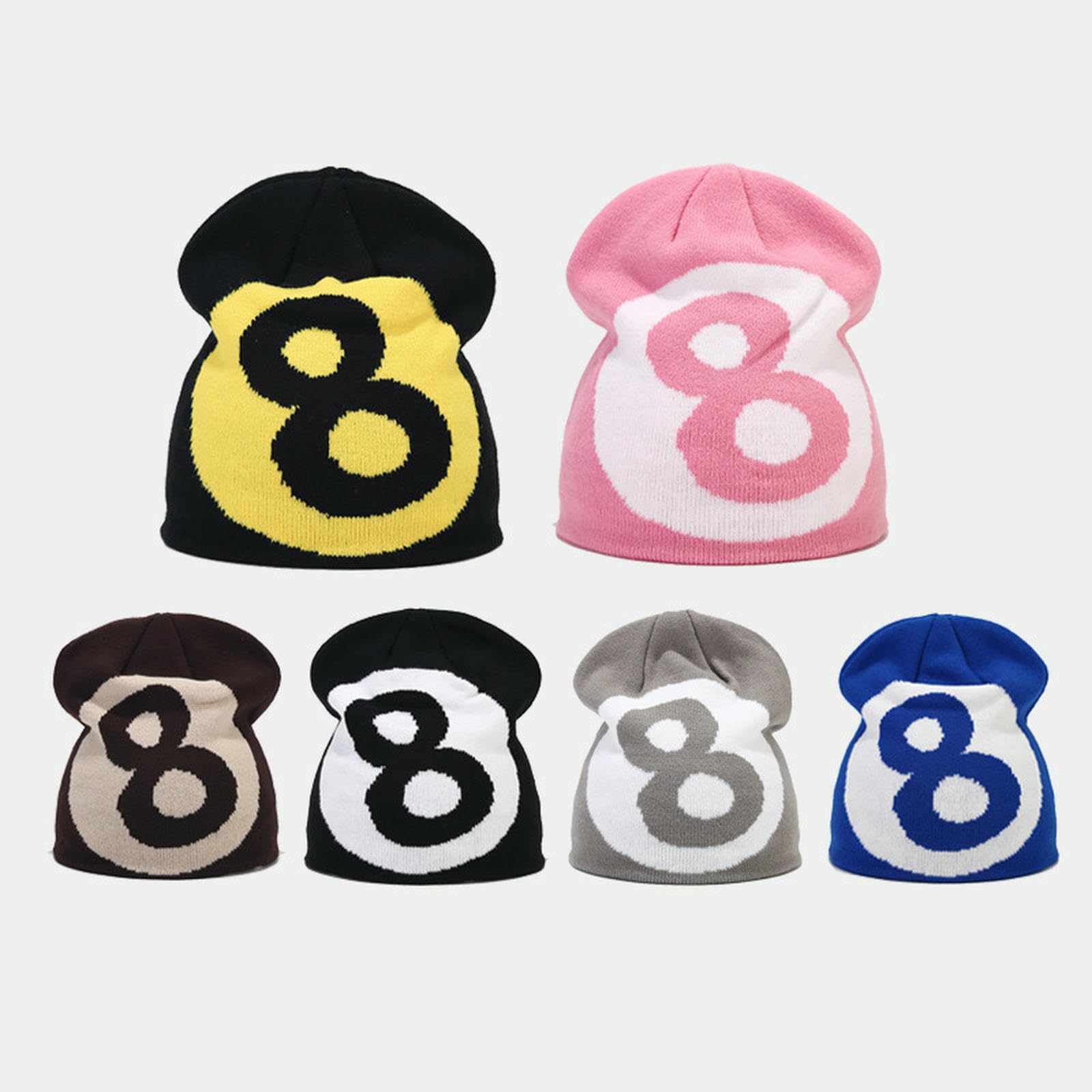 Czapka z dzianiny prosta żakardowa wełniana dzianina kapelusz nauszniki męski i damski sweter kapelusz-b-m (56-58 cm)