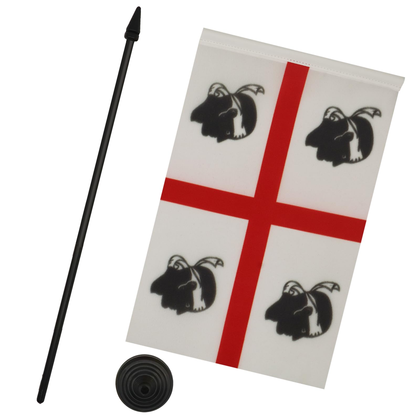 AZ FLAG Bandiera Da Tavolo Sardegna 21x14 cm - Piccola Bandierina Sarda - Italia