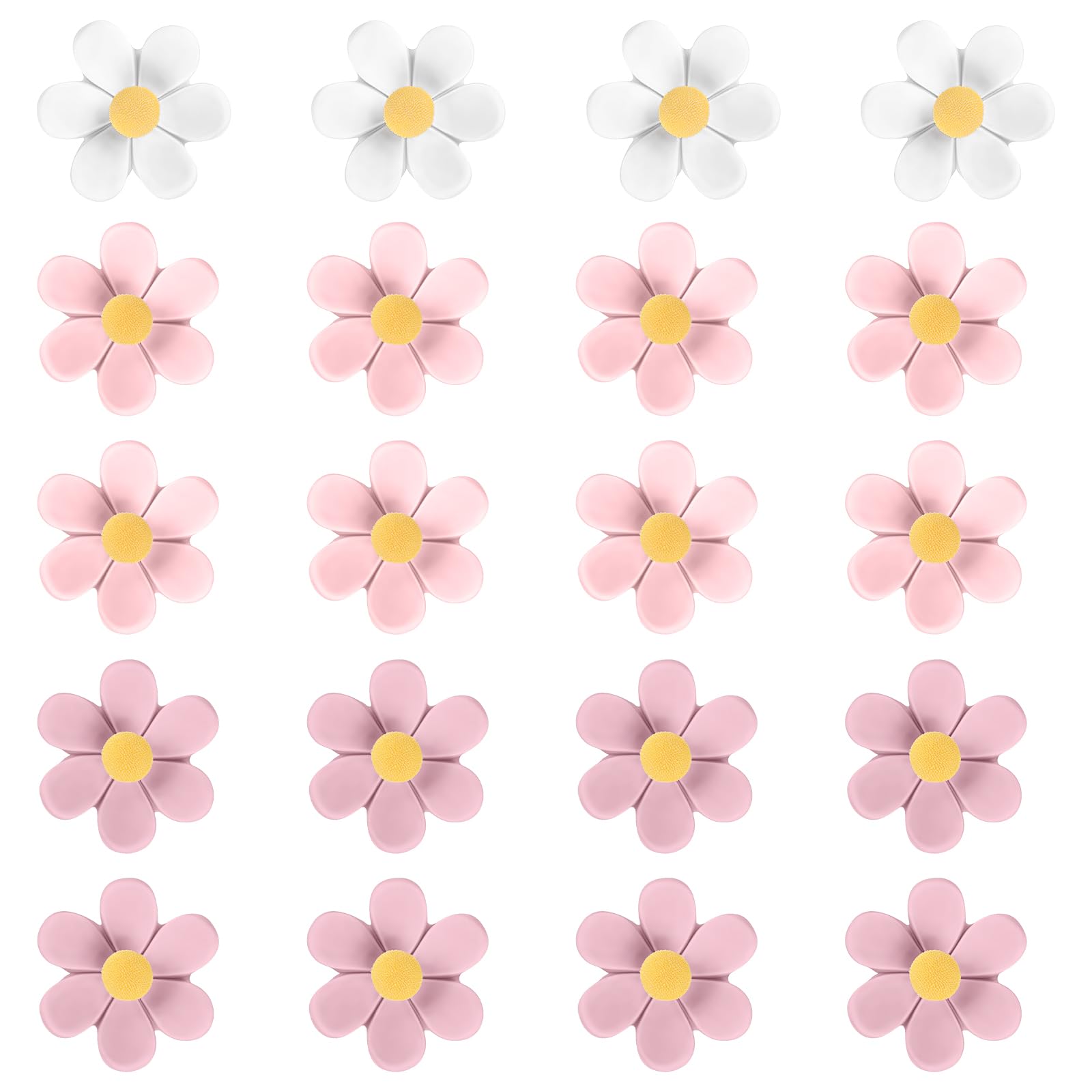 10/20 / 30Pcs Decorative Tacks Flower Head Resin Push Pins Cork Notice Board Thumb Tacks for School Bulletin Board Resin Flower Push Pins