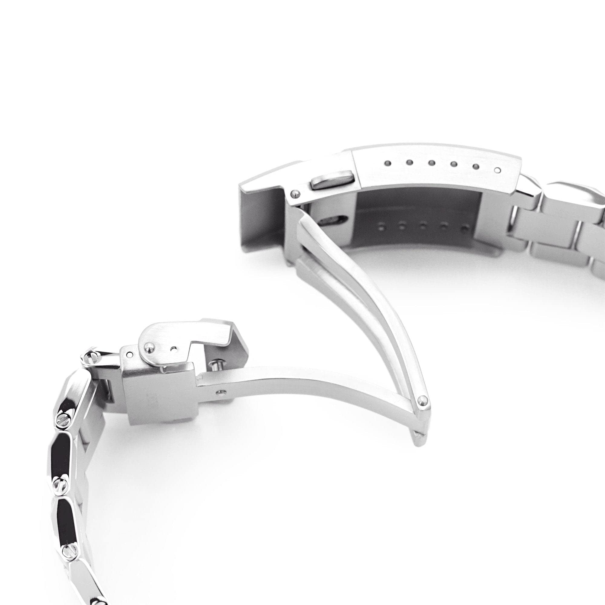 MiLTAT 22 mm Hexad III QR Bracelet de montre en métal à extrémité droite à dégagement rapide