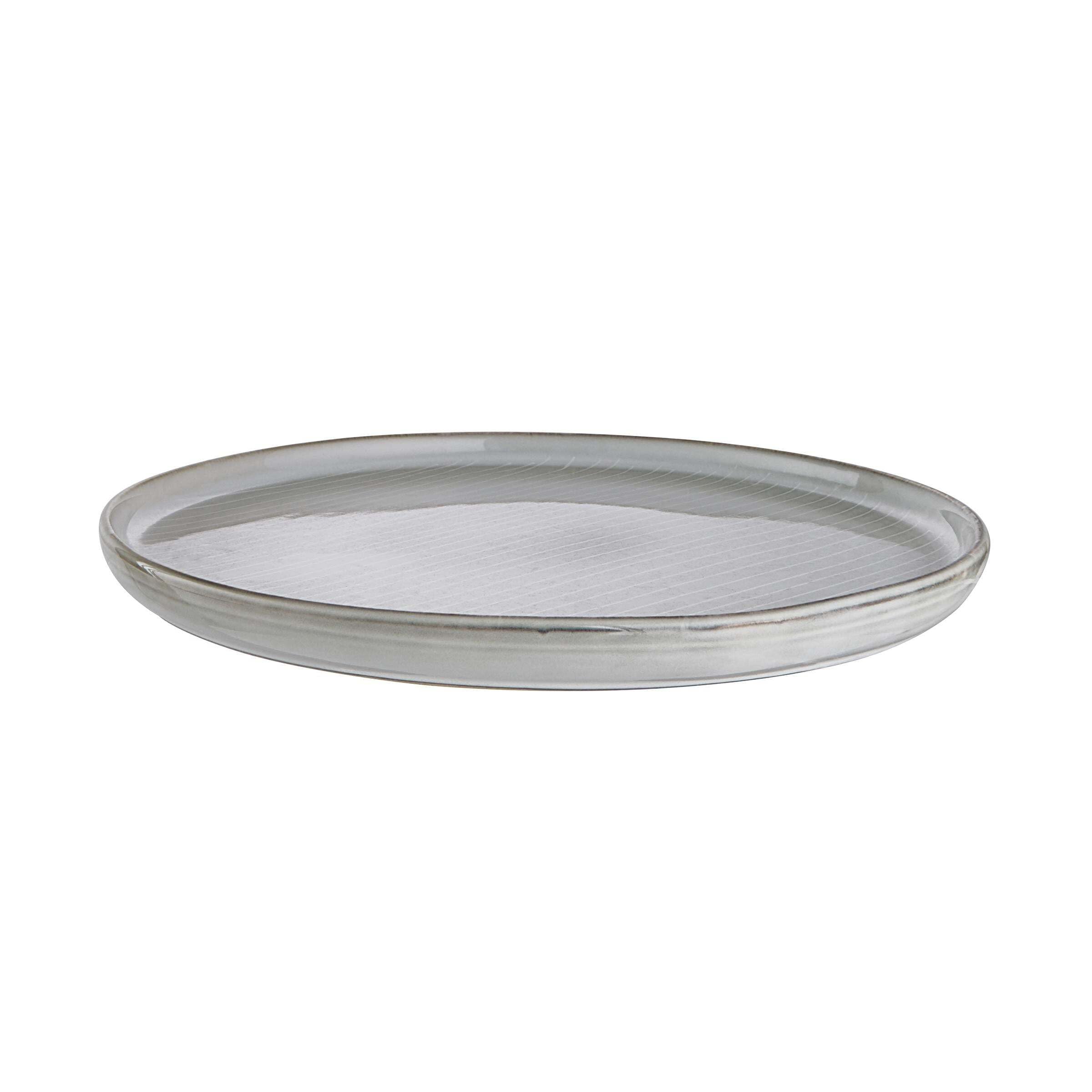 BUTLERS Teller 8er Set Geschirrset HENLEY Steinzeug Geschirr Set 8-tlg. Tafelservice | Teller 21cm Speiseteller 27cm | Landhausstill reaktive Glasur | Mikrowellen- & spülmaschinenfest