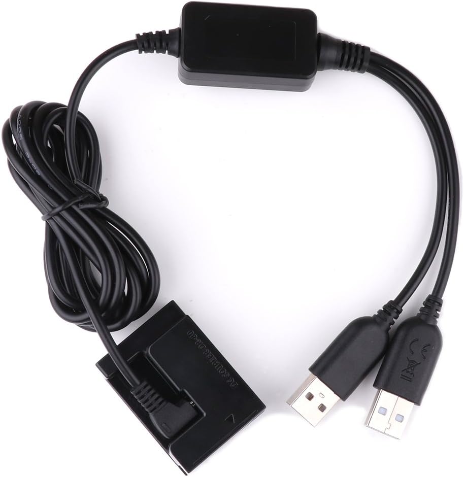 DR-80 DC Coupler USB Power Adpater ACK-DC80 Adpater Camera Charger Kit for NB-10L Battery, Canon PowerShot SX40 HS, SX50 HS, SX60 HS, G1 X, G3 X, G15, G16 Digital Cameras
