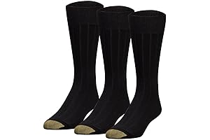 Gold Toe Hampton Premium Crew Socks (3 Pack) - Men's Dress Socks