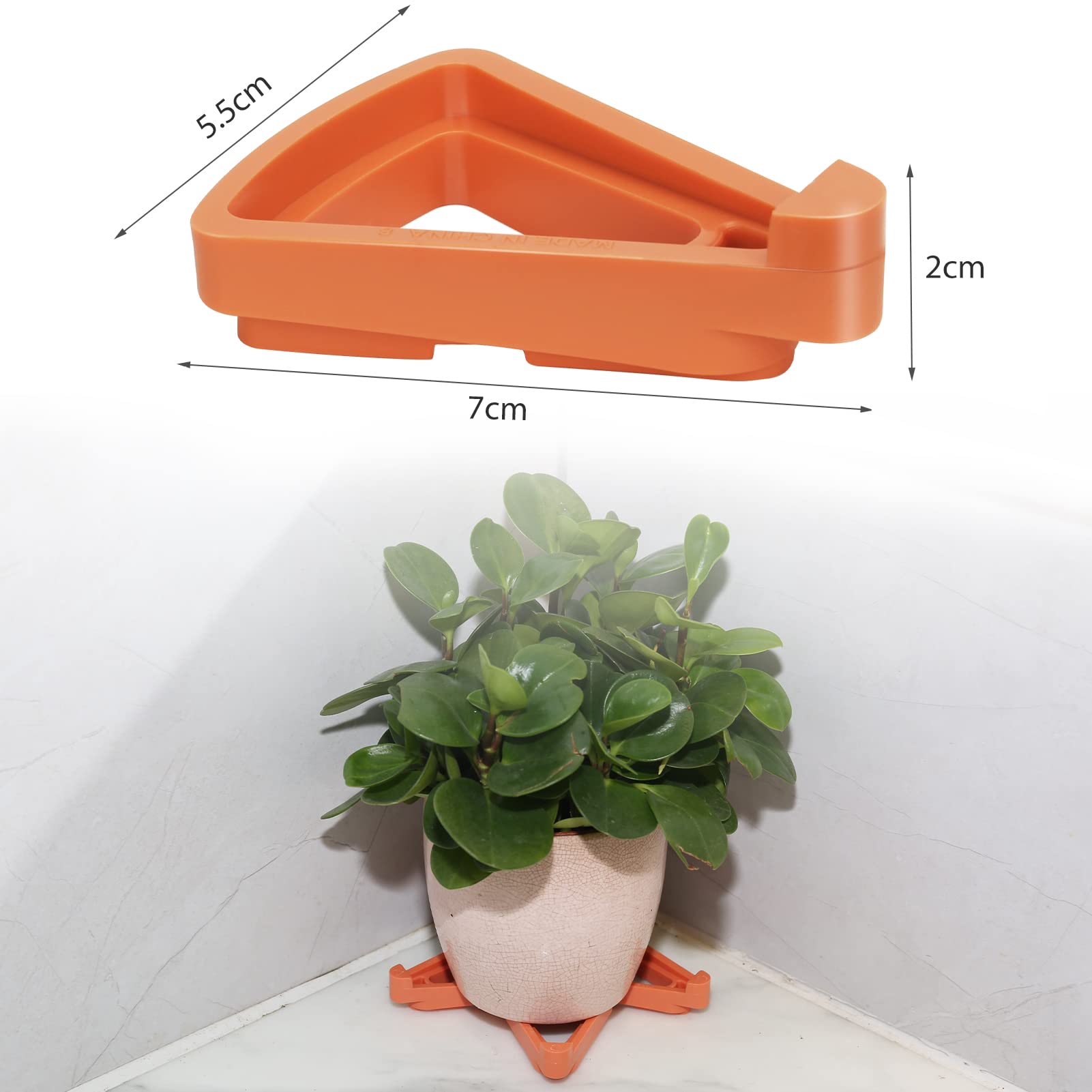 12 Blumentopffüße Aus Kunststoff, Schwarz – Unsichtbare Erhöhung Für Bessere Drainage, Innen & Außen