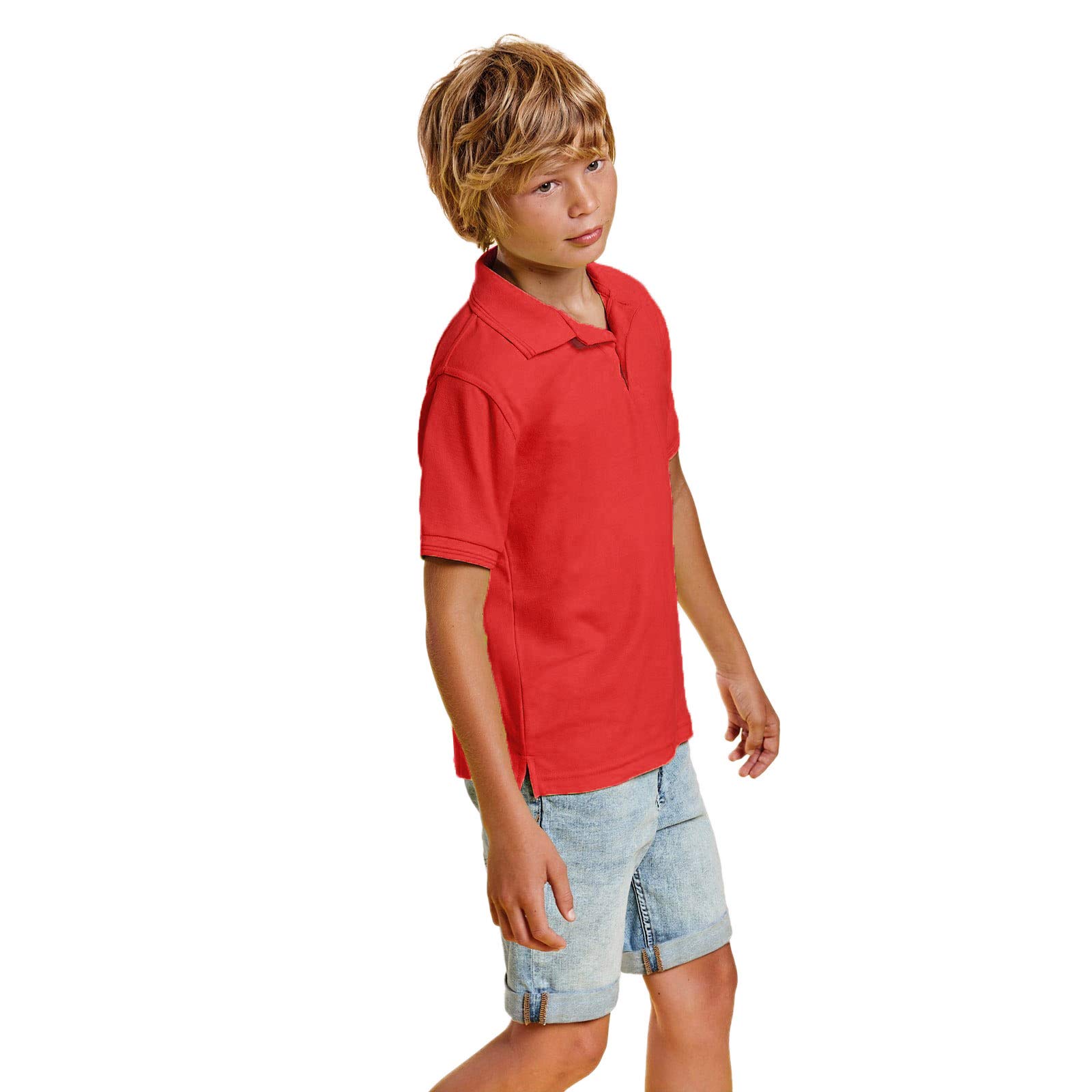 24 JOYAS Polo para Niños 100% Algodón con Manga Corta, Cuello Acanalado, Tapeta y Tres Botones – Camiseta Infantil Moda Casual y Deportiva Transpirable de Colores