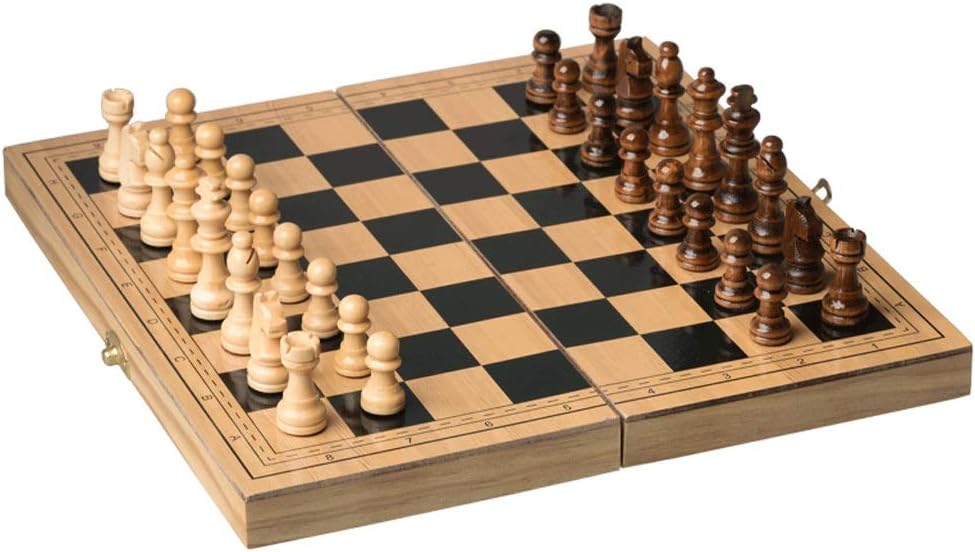 WCNDecorations Chess Armory Magnetic Chess Set Wooden Chess Set with Folding International Chess Board for Kids and Adults 15.4" Sturdy (Color : 11.4 * 11.4)
