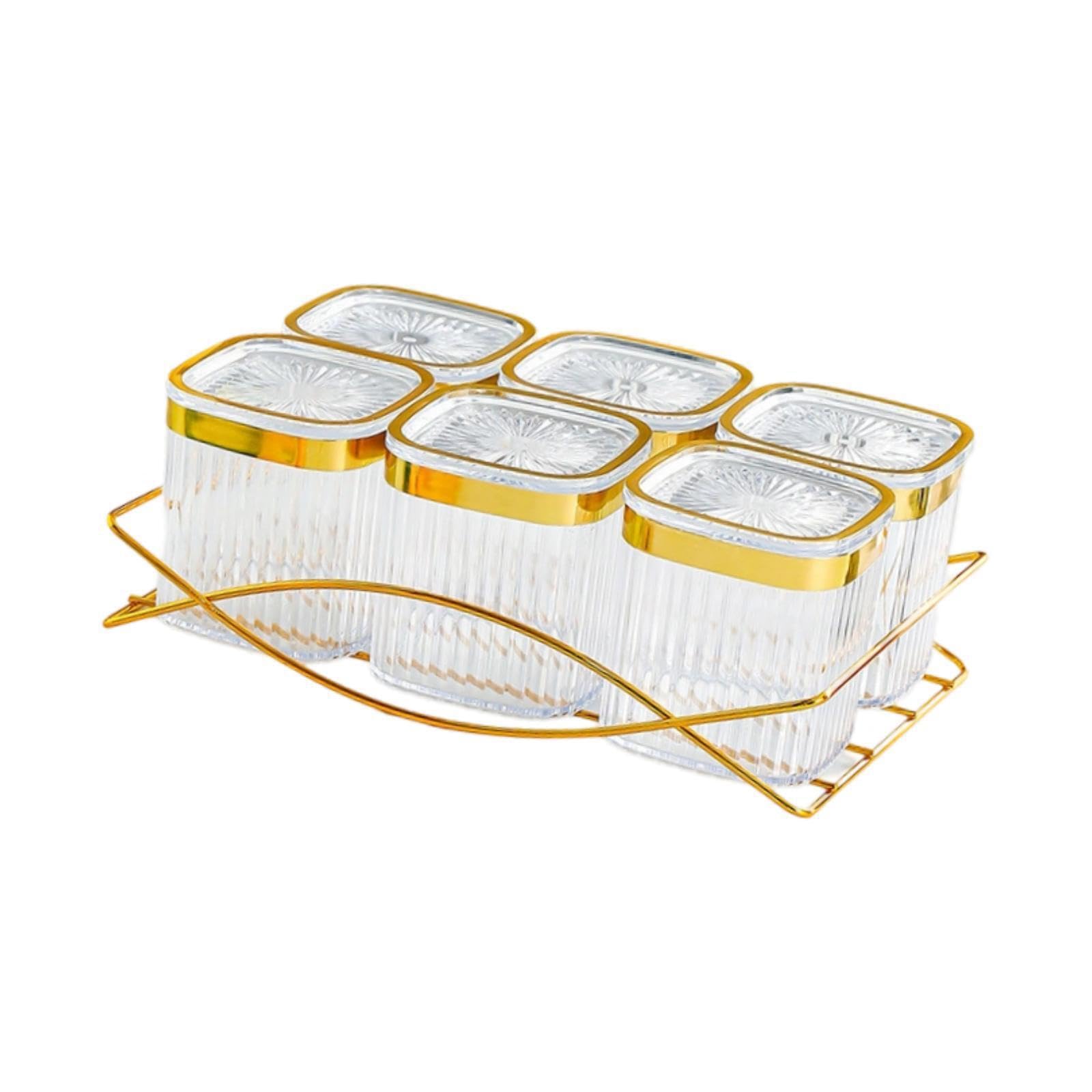 KIXZSAZ Sophisticated Snack Tray Rotatable Base Serving Plate With Lids Premium Selection For Showcasing Variety Of Treats Serving Plate Dishes Holder For