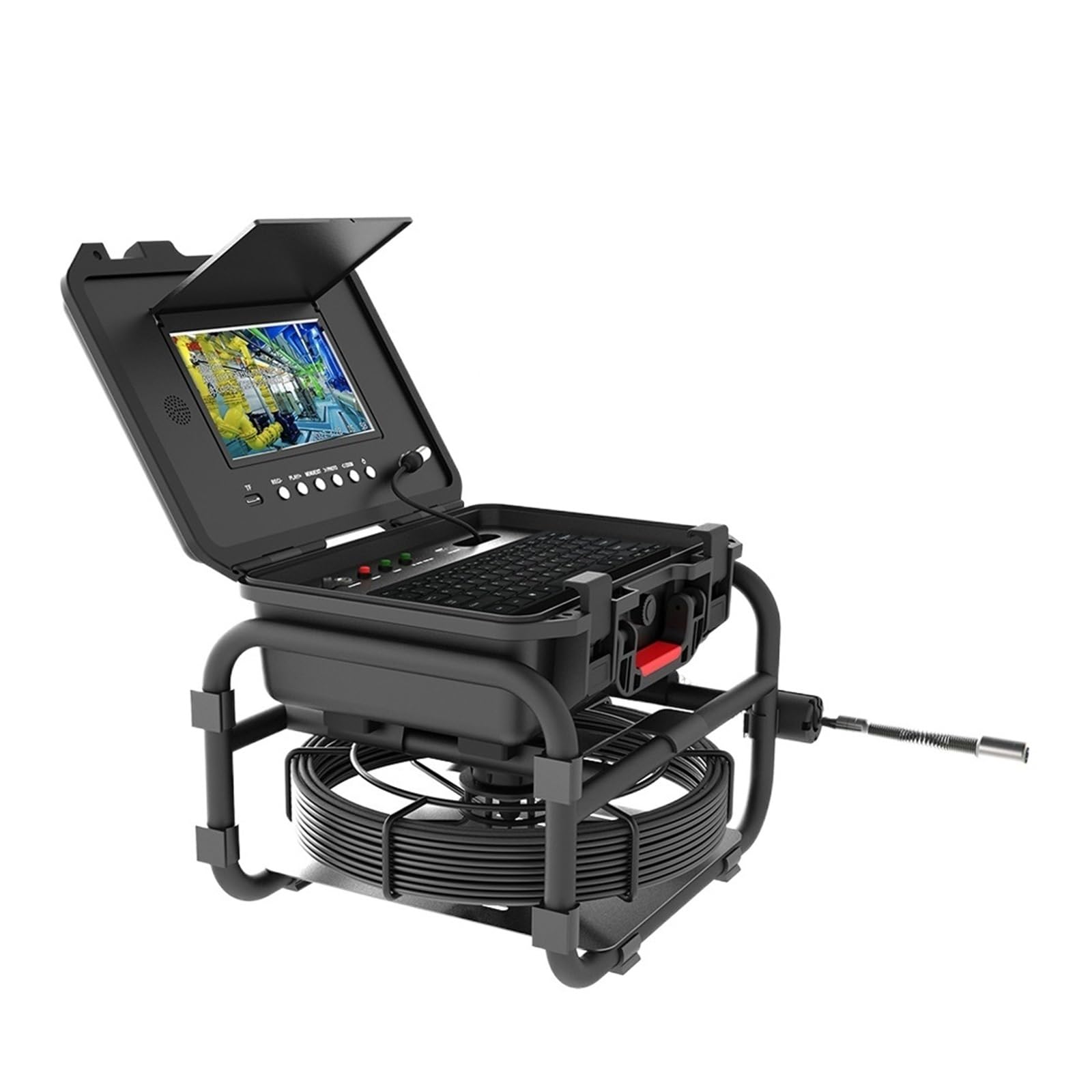 Endoscopio Cámara de inspección tuberías alcantarillado DVR 9 "IPS 23mm 1080P IP68 512HZ contador medidor endoscopio con tarjeta vídeo 16GB 20/30/50/60M(23MM-7C-20M)