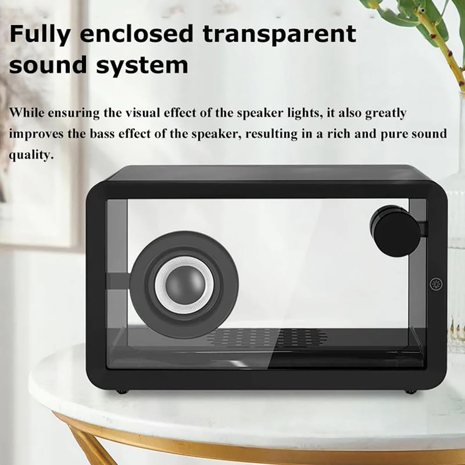 Przenośny Bezprzewodowy Głośnik Bluetooth Odbiornik Stereo Siedmiokolorowy Głośnik Nadaje Się Do Prezentu Urodzinowego W Domu/imprezie/na Świeżym Powietrzu/plaży(White)