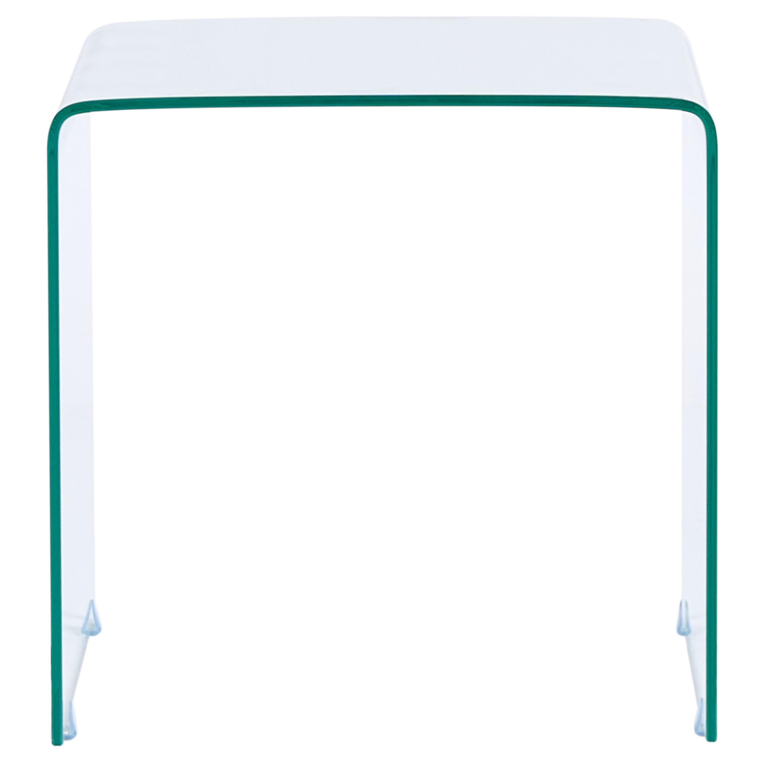 Beliani Minimalistisches Beistelltisch 2er Set transparent Glas Kendall