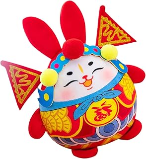 TOYANDONA Brinquedo Macio Brinquedos De Natal Decoração De Mesa Adorável Coelho De Pelúcia Coelho De Pelúcia Ano Coelho De Pelúcia Coelho De Pelúcia Mascote Brinquedos De Mesa